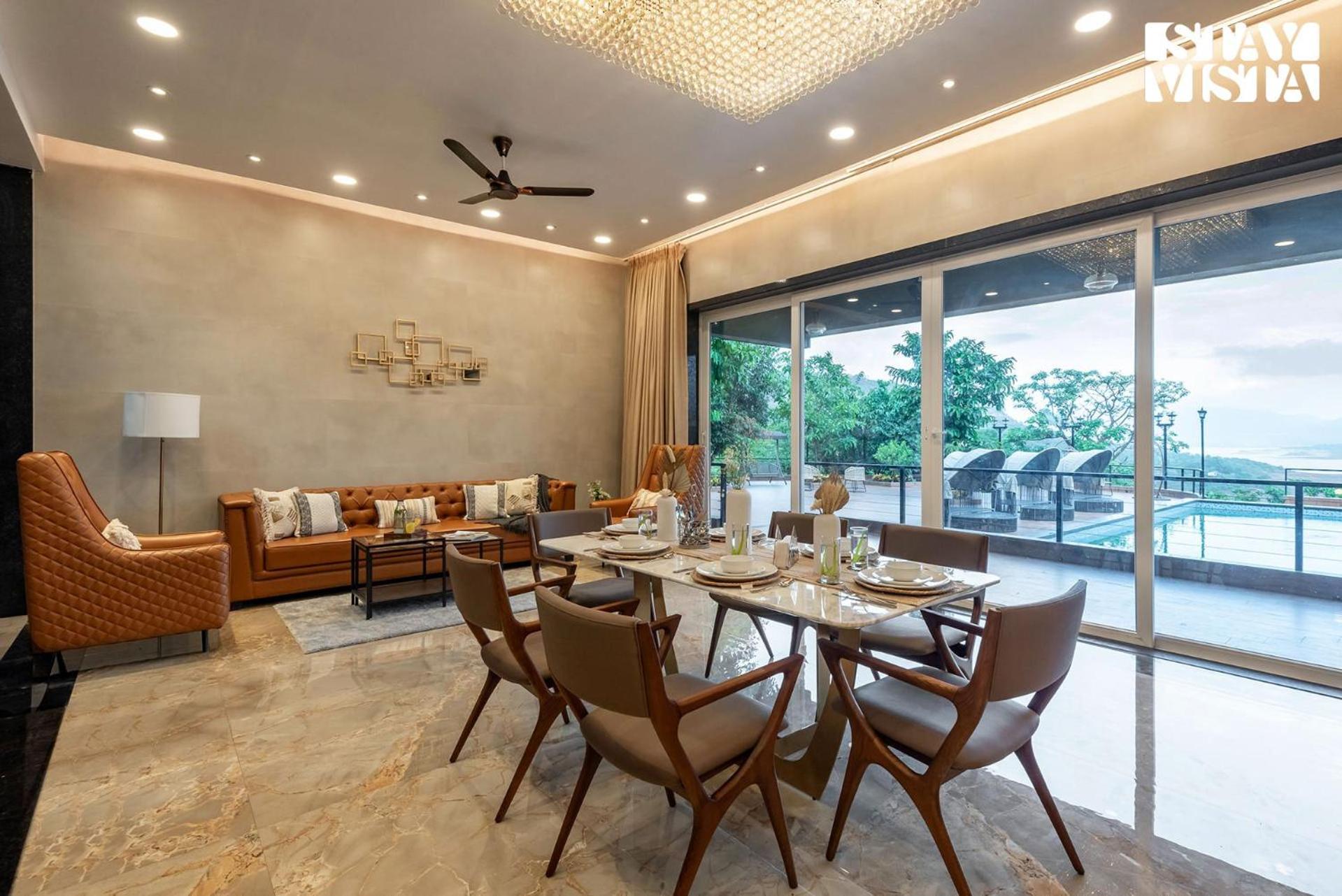 Stayvista At La Nirvana With Pool, Music Speaker & Indoor-Outdoor Game Lonavala Esterno foto